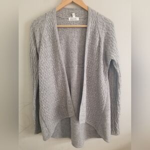 Kassatly Gray Wool Cashmere Open Cardigan Size S